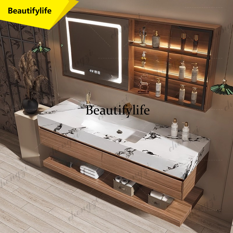 Home Bathroom Vanity Combo - M02 トイレ木製バスルームキャビネット収納アクセサリーミラーモダンなドレッサーバスルームキャビネット壁掛けガビネテホテル家具