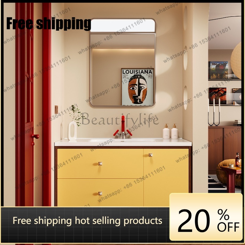 Home Bathroom Vanity Combo - LJY シンクウォールバスルームキャビネットガジェットクローゼットアクセサリーディスプレイドレッサー引き出し食器棚収納紙ガビネテ家庭用家具