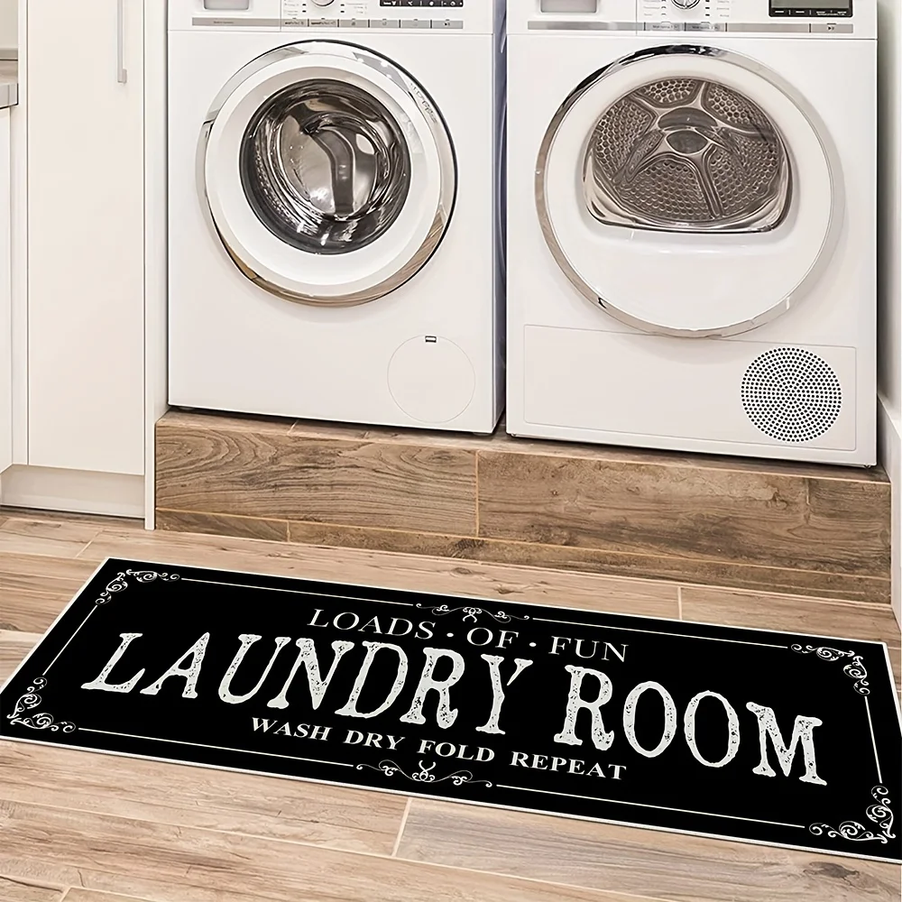 Tiny Home Bathroom Kit - 滑り止めランドリーマット,ランドリールーム,キッチンフロアマット,バスルームデコレーションアクセサリー