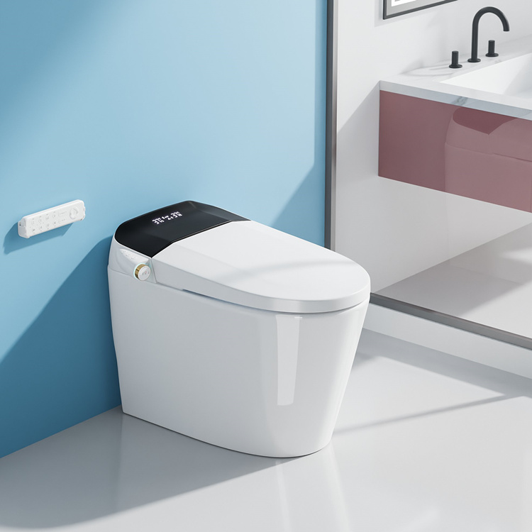 Home Bathroom Toilet - 家庭装飾浴室スマート電子自動洗浄センサー付き水洗トイレ