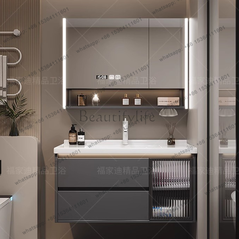 Home Bathroom Vanity Combo - X4 モダンで豪華なバスルームキャビネットオーガナイザー収納パーティションディスプレイトイレ引き出し食器棚紙アーカイブ家具家庭用家具