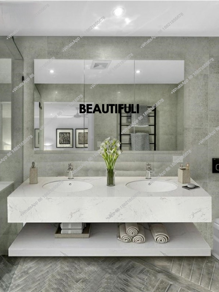 Home Bathroom Vanity Combo - モダンで豪華なカスタムメイドのホテルや住宅向け、フルセットの浴室キャビネットと洗面化粧台