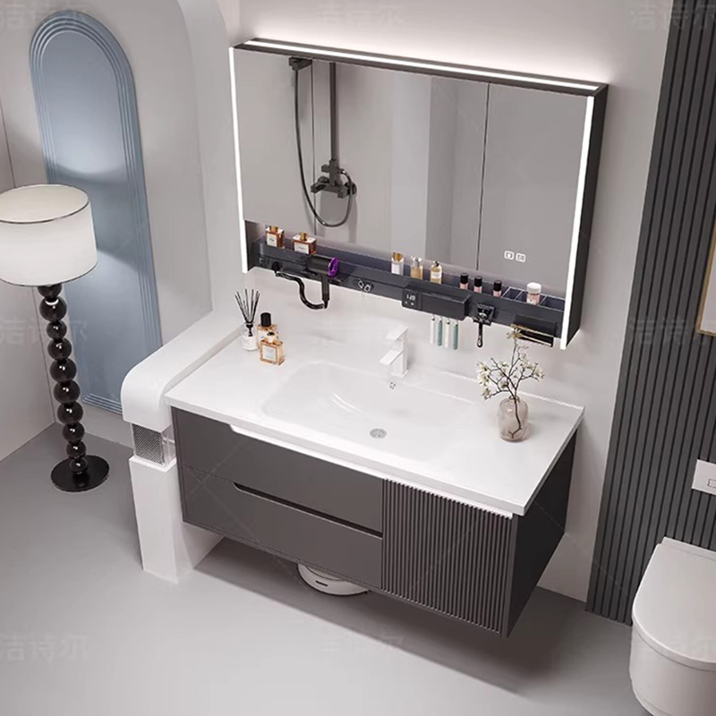 Home Bathroom Vanity Combo - 中国製の安価なバスルームキャビネット、ミニマリストサロン用大型装飾キャビネット、アクセントキャビネット、装飾品、家庭用家具