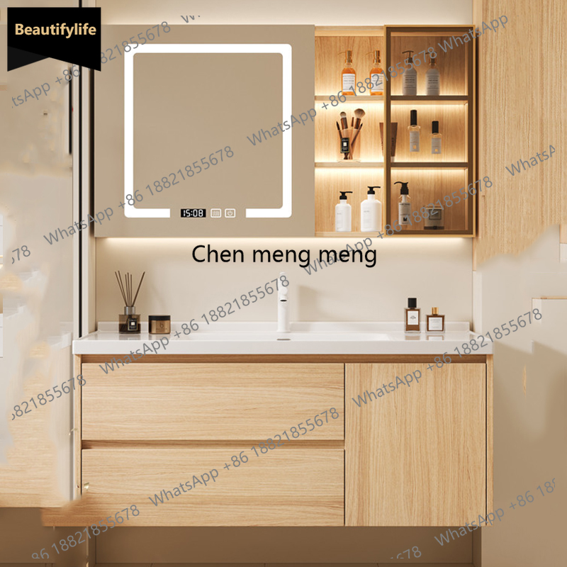Home Bathroom Vanity Combo - B567 収納オーガナイザー バスルームキャビネット棚 トイレディスプレイ引き出し 紙製仕切り棚 食器棚