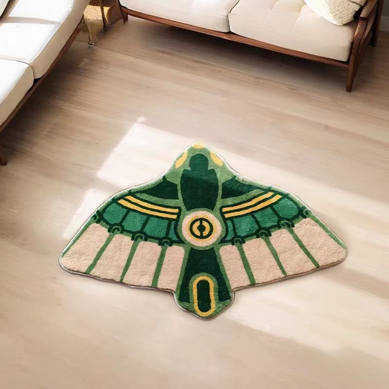 Home Bathroom Mats - アニメバスマットゼルダ王国カーペット飛行翼ホームソフト毛皮の敷物子供ベッドサイドふわふわノンスリップフットマット
