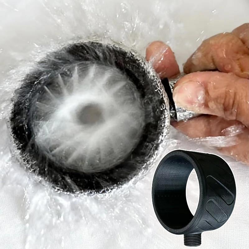 Shower Head Rain - 男性用高圧シャワーヘッドノズル 1個入り スパイラルスプレー 節水 浴室バス体験用