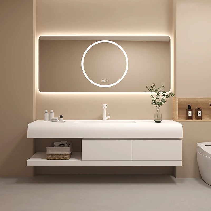 引き出し紙製バスルームキャビネットスキンケアモダン高級スペー - Home Bathroom Vanity Combo のレビューと価格