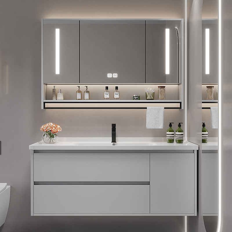 ヴィンテージパーティション洗面化粧台トイレ化粧台白色光洗面化 - Home Bathroom Vanity Combo のレビューと価格