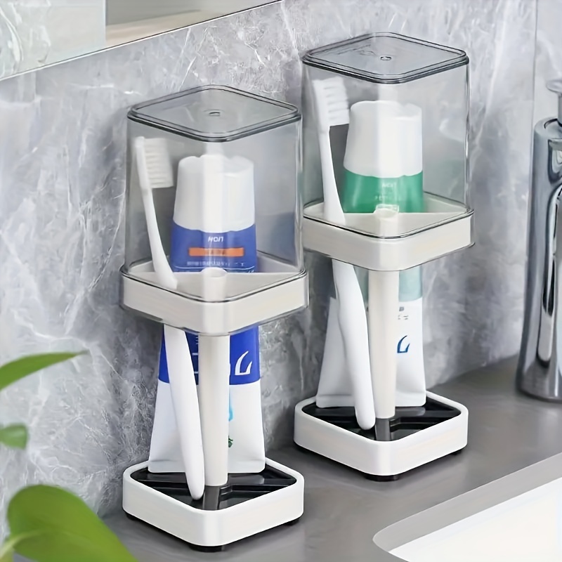 マウスウォッシュカップ付き歯ブラシホルダー1個、カップル歯ブ - Toothbrush Holder Set のレビューと価格