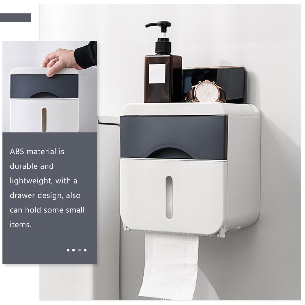 モダンなバスルームオーガナイザー、トイレットペーパーボックス - Home Bathroom Organizer のレビューと価格