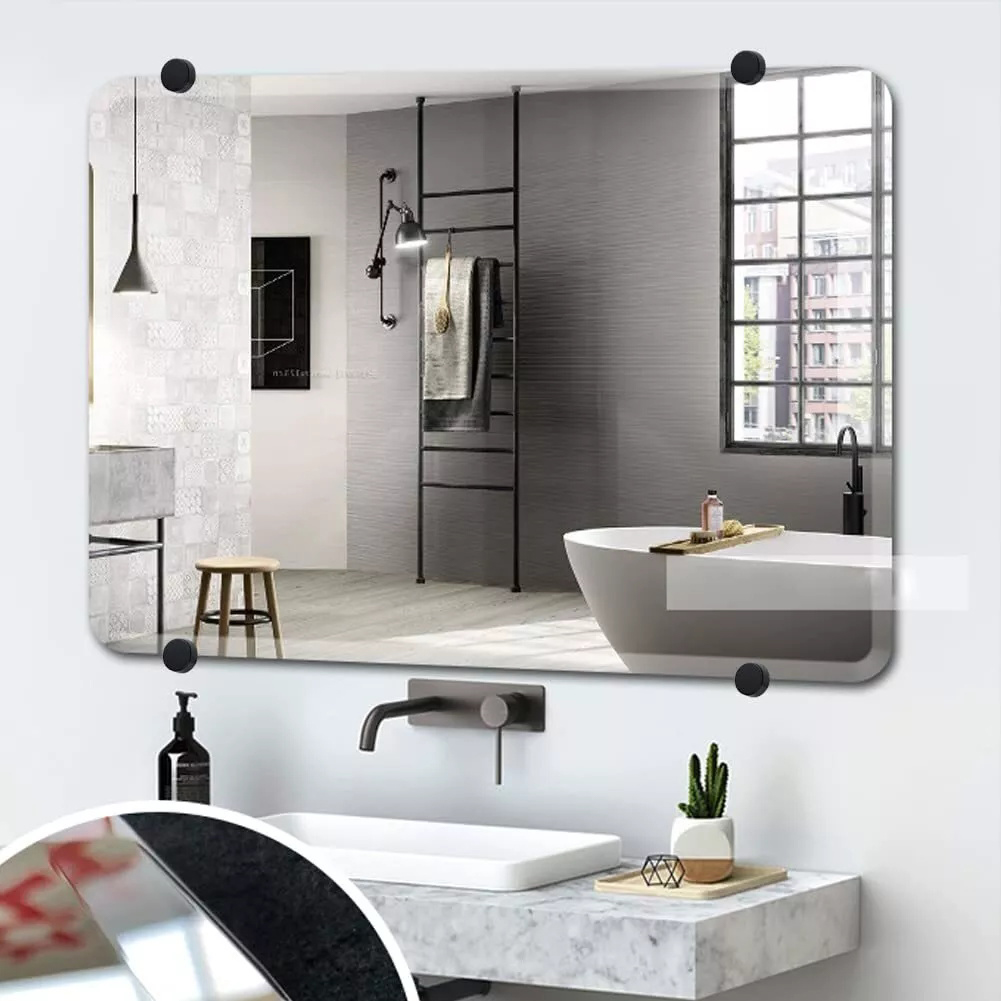 4 セットミラークリップミラー吊り金具ミラーホルダークリップ - Home Hardware Bathroom Mirrors のレビューと価格