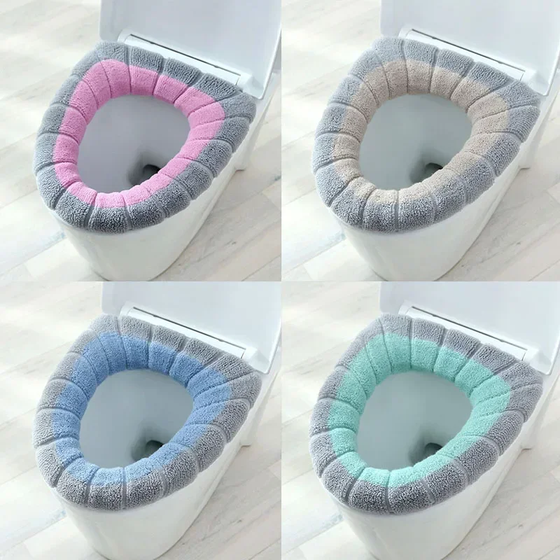 O字型ホームデコレーショントイレシートカバー1枚入り暖かいパ - Home Bathroom Mats のレビューと価格