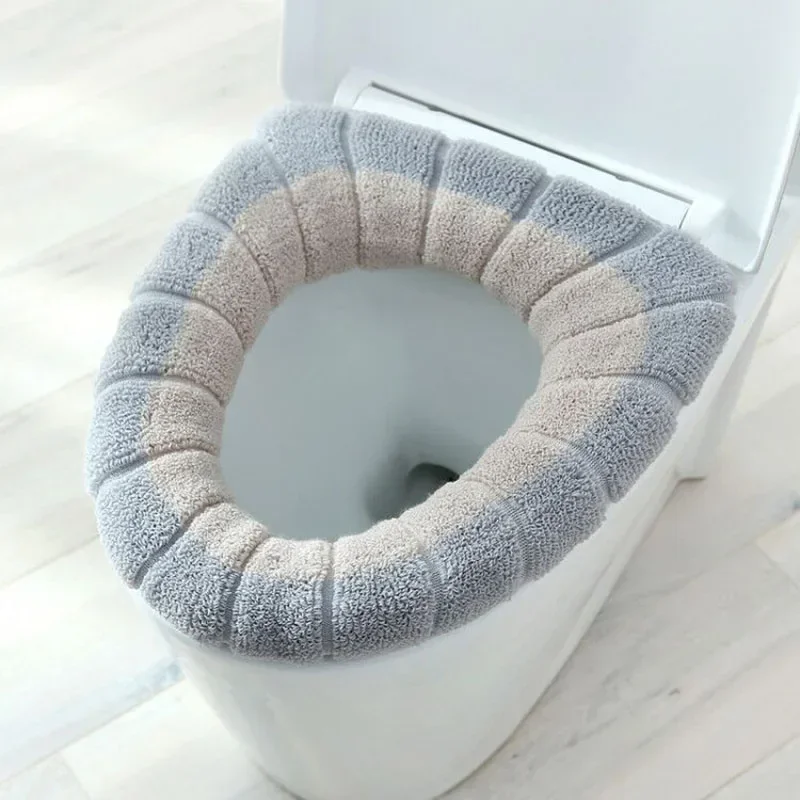 O字型ホームデコレーショントイレシートカバー1枚入り暖かいパ - Home Bathroom Mats のレビューと価格