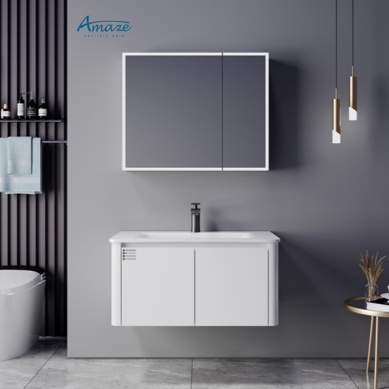 バスルームキャビネットAMAZE モダンカスタムバスルーム家 - Home Bathroom Vanity Combo のレビューと価格