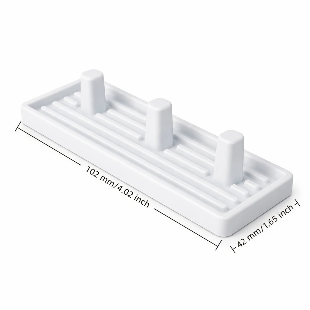 3スロットプラスチック製歯ブラシホルダー、自立型バスルームオ - Toothbrush Holder Set のレビューと価格