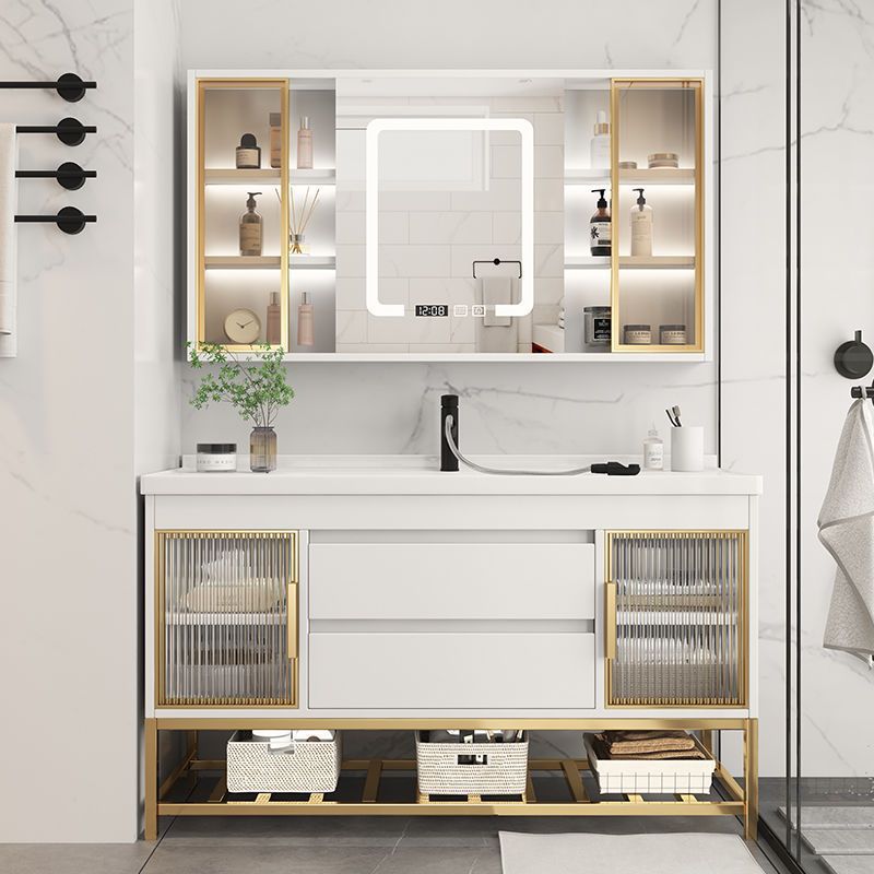 シンクオーガナイザー付きバスルームバニティキャビネットシンプ - Home Bathroom Vanity Combo のレビューと価格