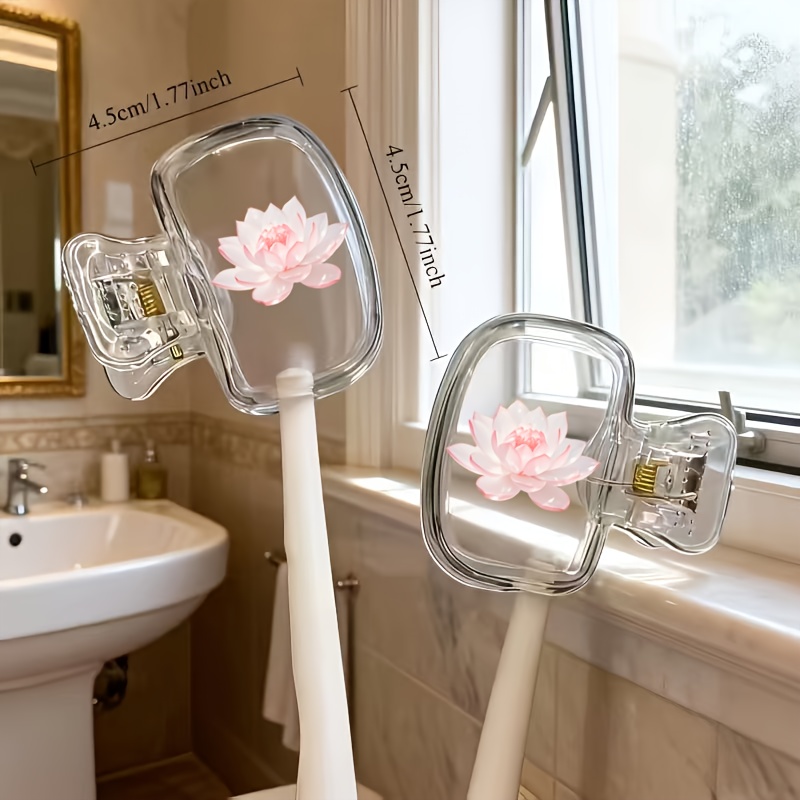 美しいロータス 2 個歯ブラシホルダー ポータブルコンビネー - Toothbrush Holder Set のレビューと価格