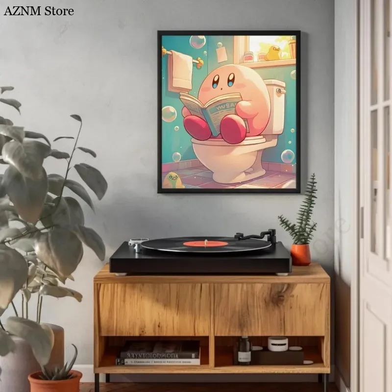 面白いバスルーム漫画ビデオゲームポスターかわいいアニメーショ - Home Bathroom Toilet のレビューと価格
