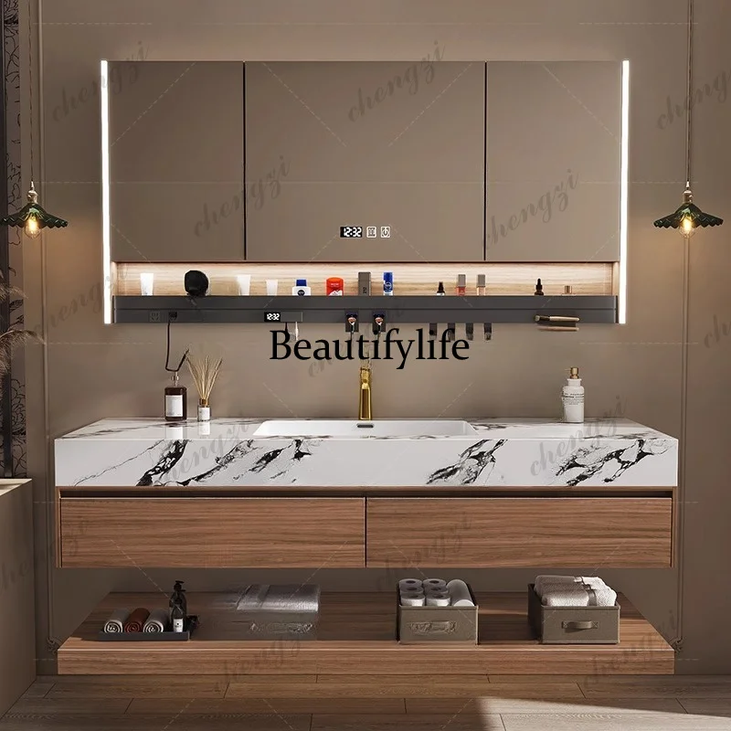 M02 トイレ木製バスルームキャビネット収納アクセサリーミラ - Home Bathroom Vanity Combo のレビューと価格