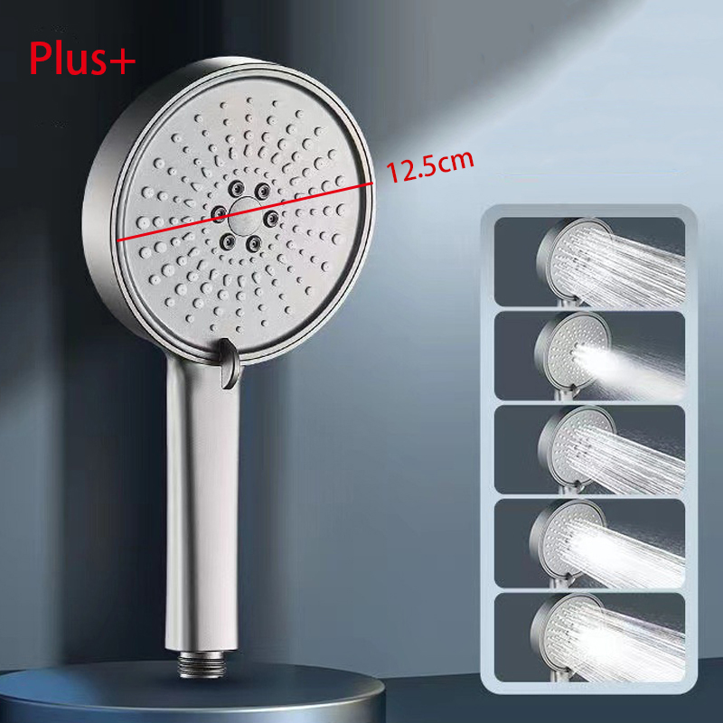 5モードシャワーヘッドシャワーヘッドセット大型ラウンド高圧ポ - Home Bathroom Toilet のレビューと価格