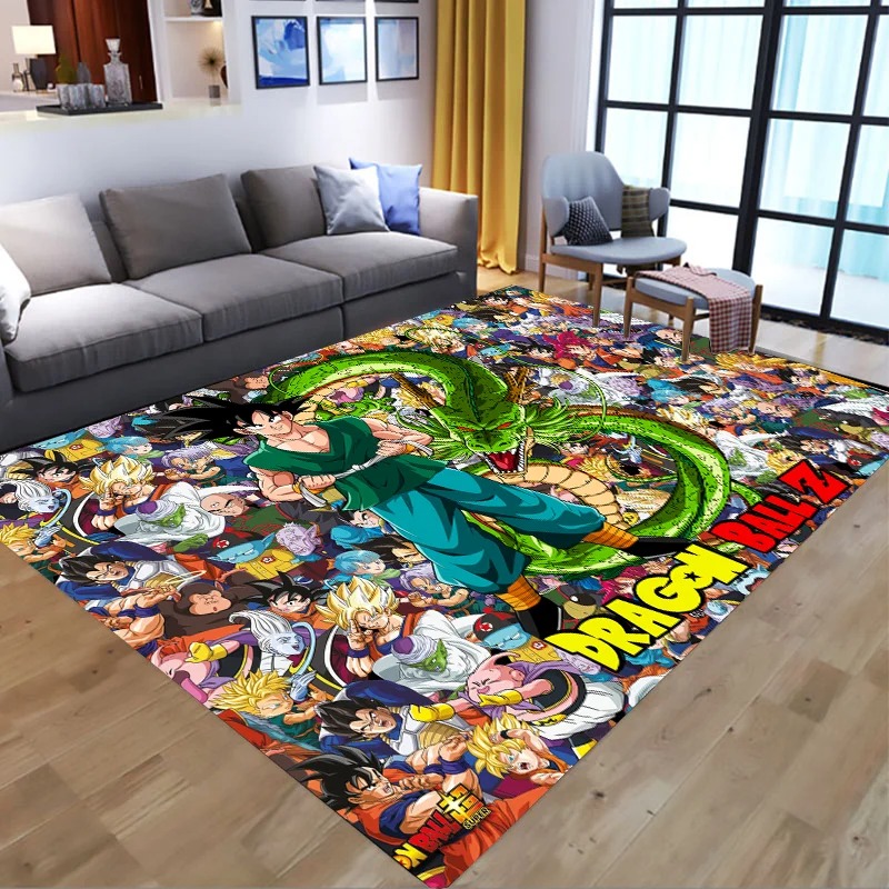 ドラゴンボールノンスリップバスカーペットフランネルバスルーム - Home Bathroom Mats のレビューと価格