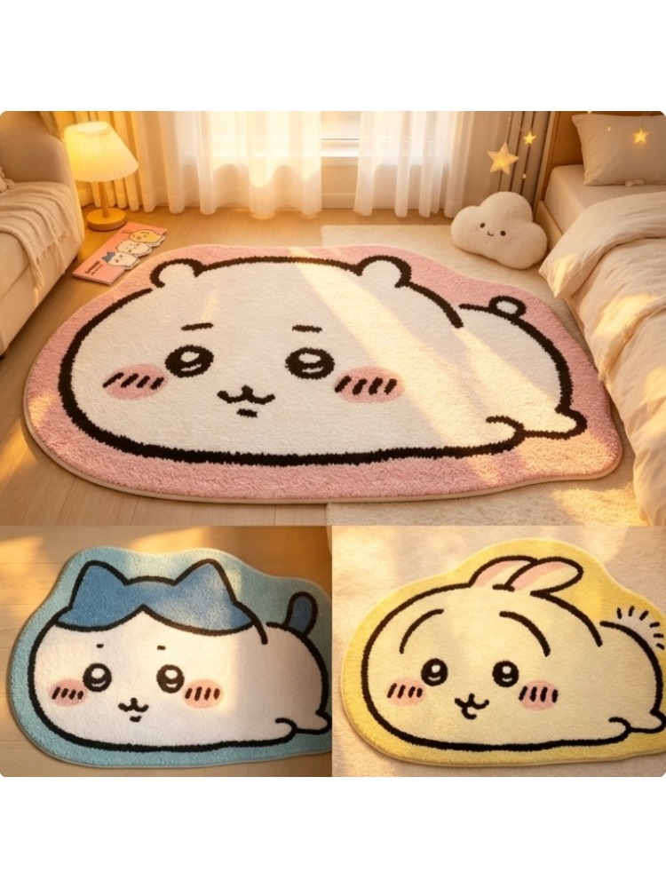 ちいかわ漫画ラグアニメハチワレうさぎぬいぐるみフロアマット浴 - Home Bathroom Mats のレビューと価格