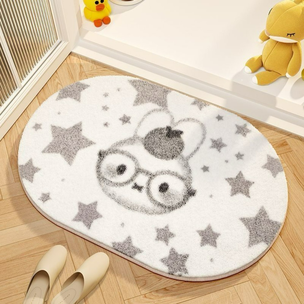 ミッフィー漫画フロアマットソフト模造カシミヤフットパッド吸水 - Home Bathroom Mats のレビューと価格