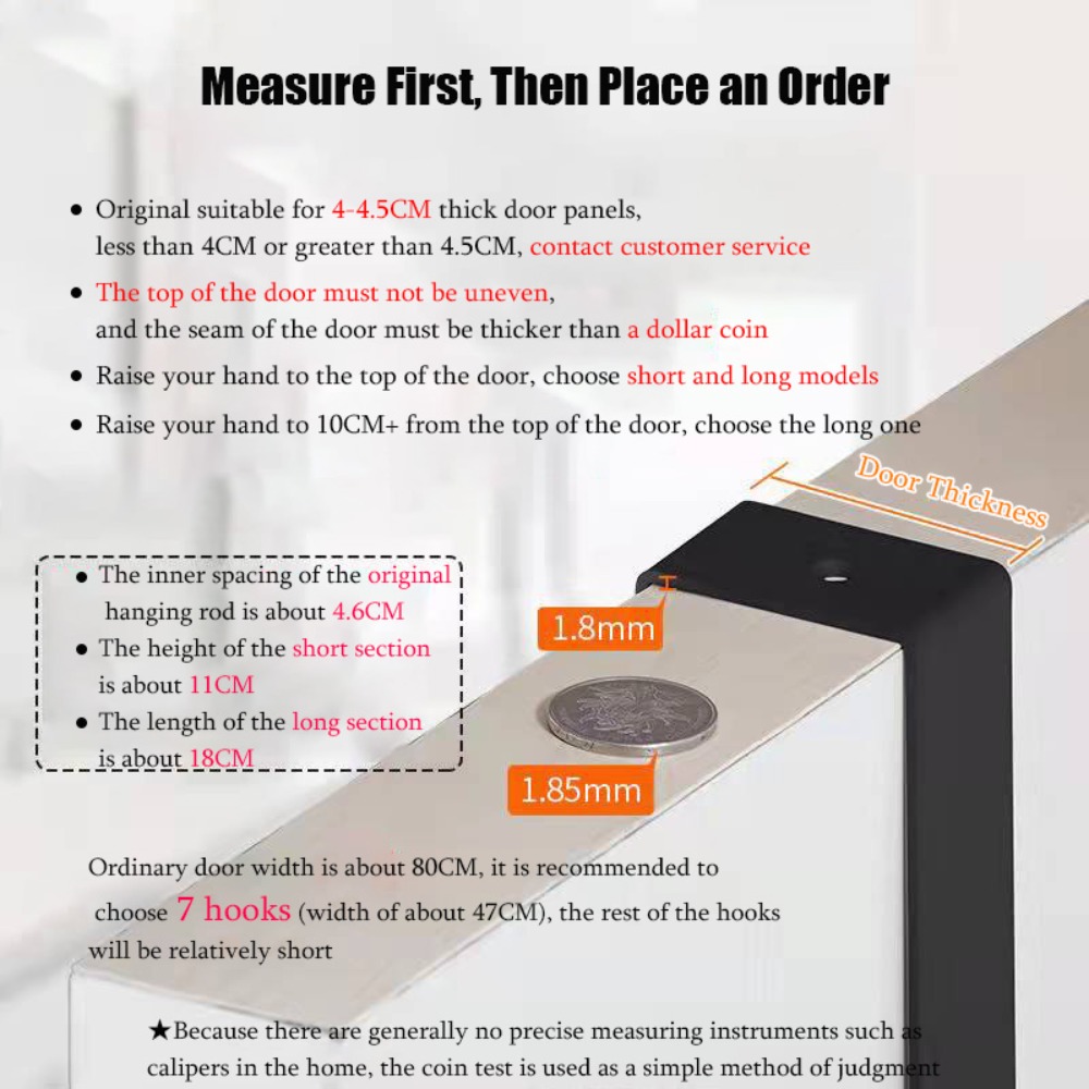 ドア上のフック 6 フック洋服コート帽子タオルハンガーバスル - Tiny Home Bathroom Kit のレビューと価格