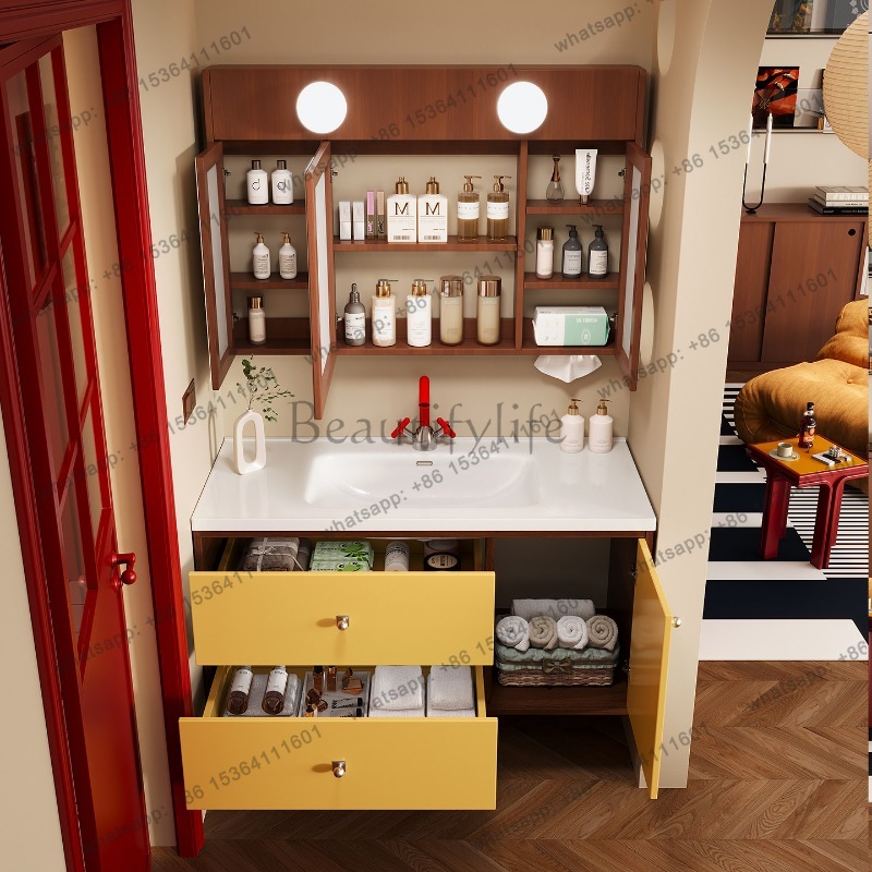 LJY シンクウォールバスルームキャビネットガジェットクロー - Home Bathroom Vanity Combo のレビューと価格