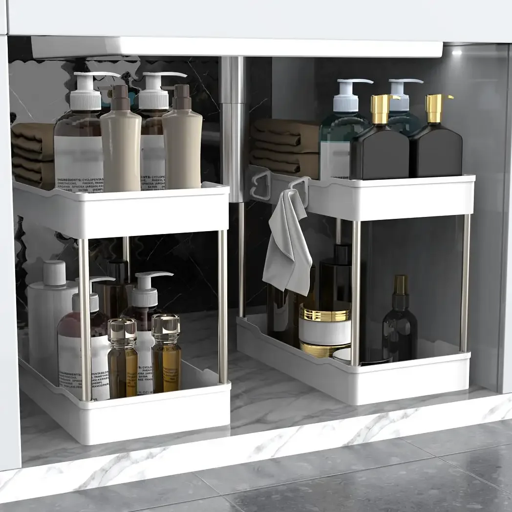 3個セット シンク下オーガナイザー 2段収納ラック キッチン - Home Bathroom Supplies のレビューと価格