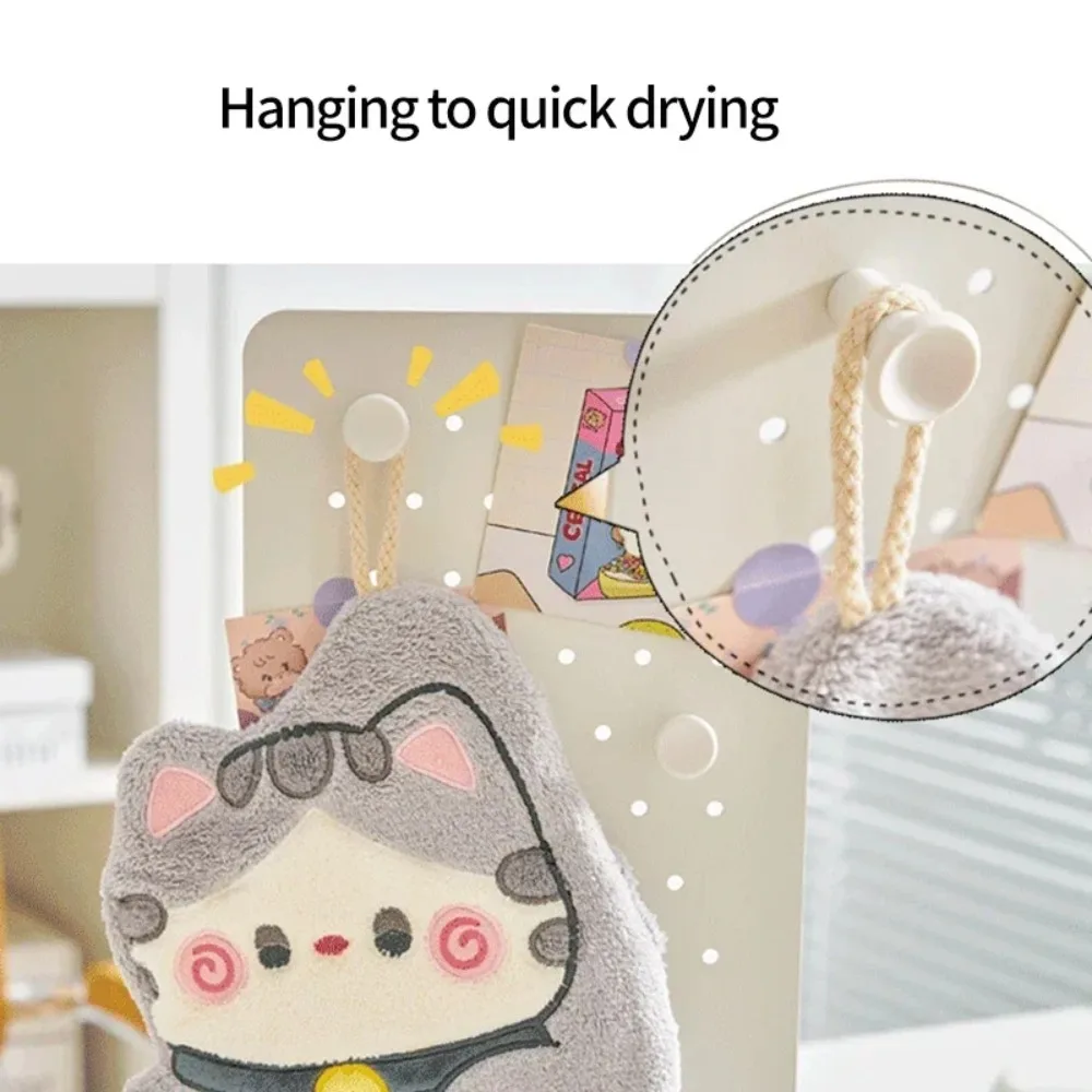 かわいい猫ハンドタオル速乾性キッチンクリーニングラグコーラル - Home Bathroom Supplies のレビューと価格