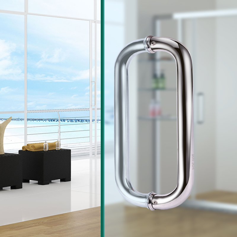 1 ペアステンレス鋼ガラスドアハンドル浴室ドア手すりノブ家の - Home Bathroom Repair のレビューと価格