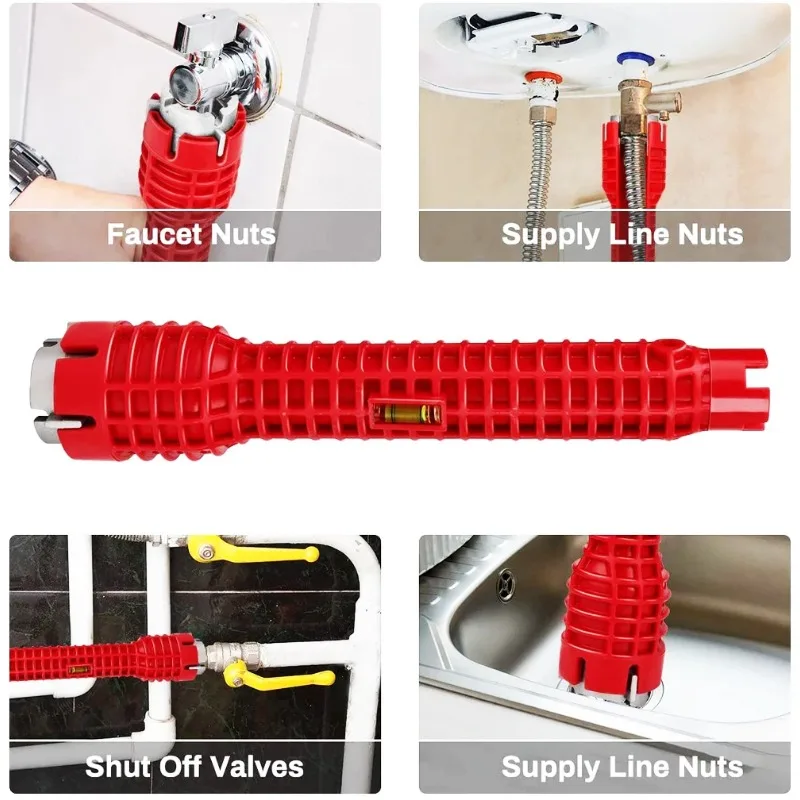 ユニバーサル配管ツールダブルヘッドシンク蛇口レンチ滑り止めハ - Home Bathroom Repair のレビューと価格