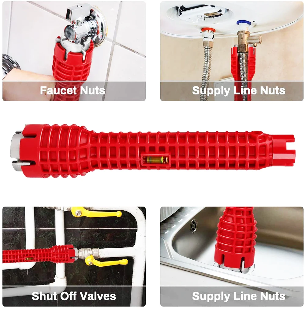 シンクの蛇口レンチ,修理ツール,滑り止めハンドル,ダブルヘッ - Home Bathroom Repair のレビューと価格