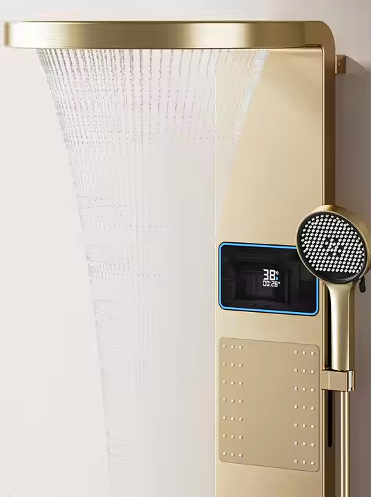 モダンな丸型バスシャワー水栓、ソフトマッサージジェットレイン - Shower Head Rain のレビューと価格