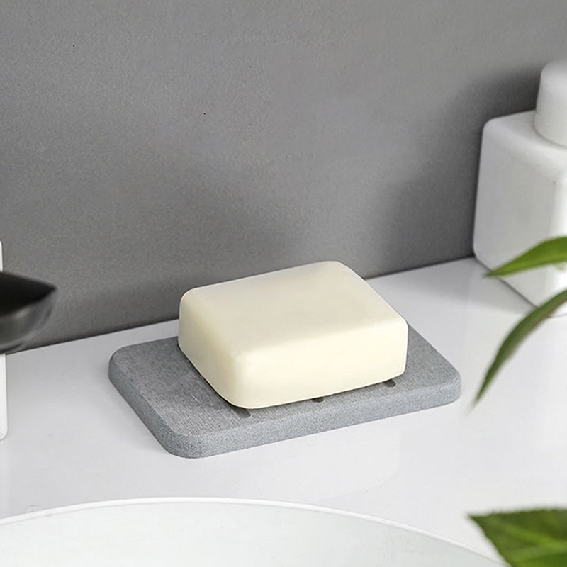 ✦   浴室カウンタートップ石鹸トイレタリー吸水マット長方形 - Home Bathroom Mats のレビューと価格