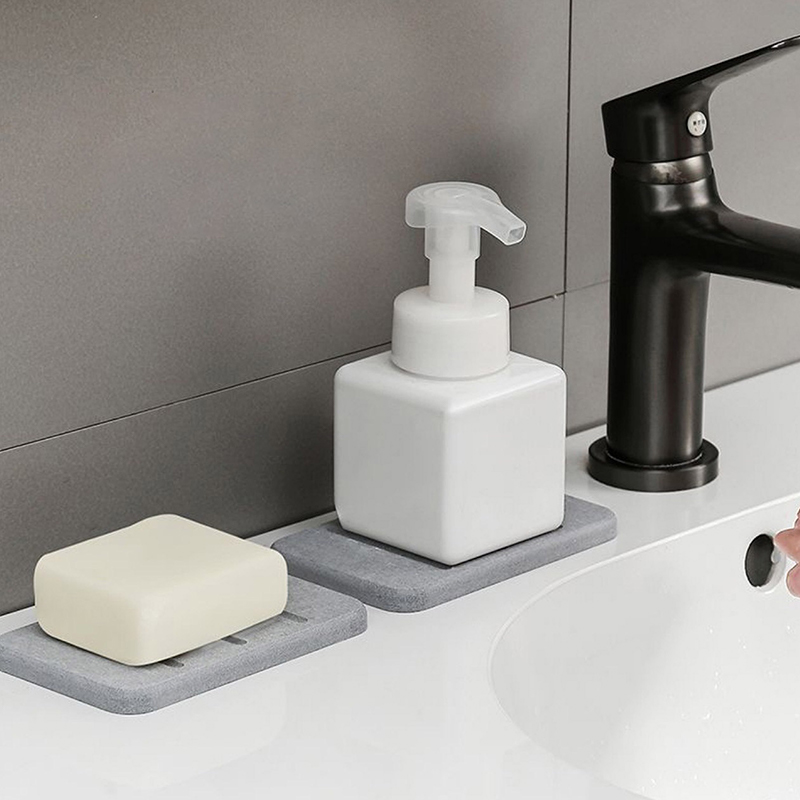 ✦   浴室カウンタートップ石鹸トイレタリー吸水マット長方形 - Home Bathroom Mats のレビューと価格