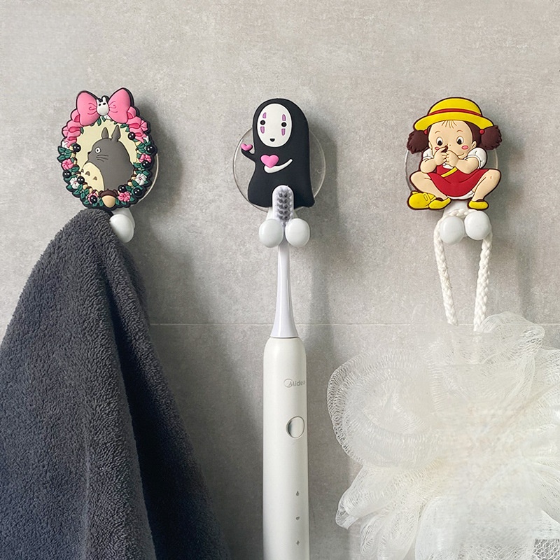1Pc 漫画アニメトトロフィギュア歯ブラシホルダー壁歯ブラシ - Home Bathroom Organizer のレビューと価格