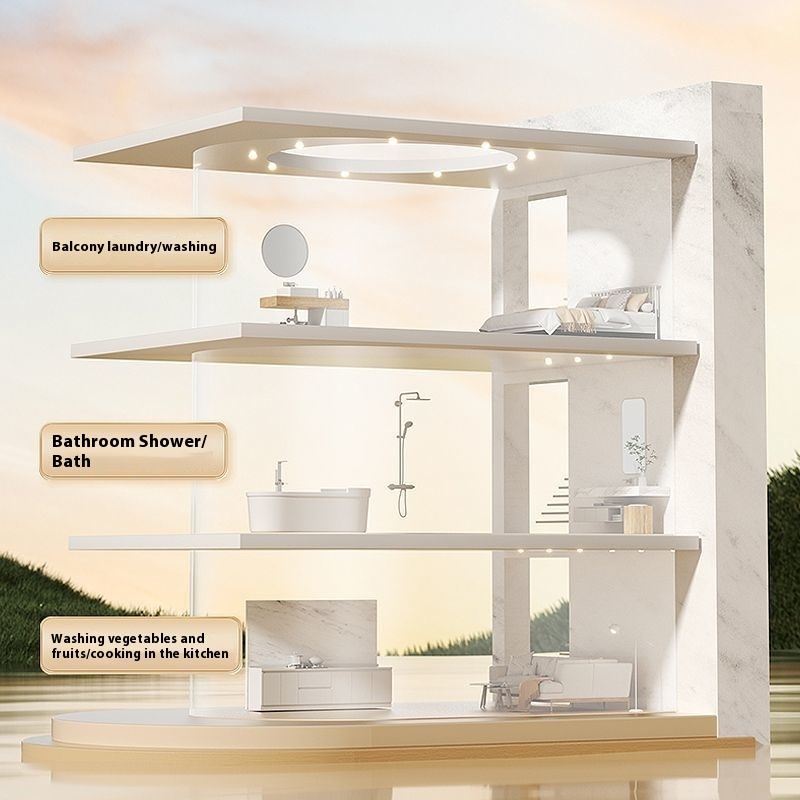 プレシャワーヘッド、家庭用シャワーセット、スケール・塩素除去 - Shower Head Rain のレビューと価格