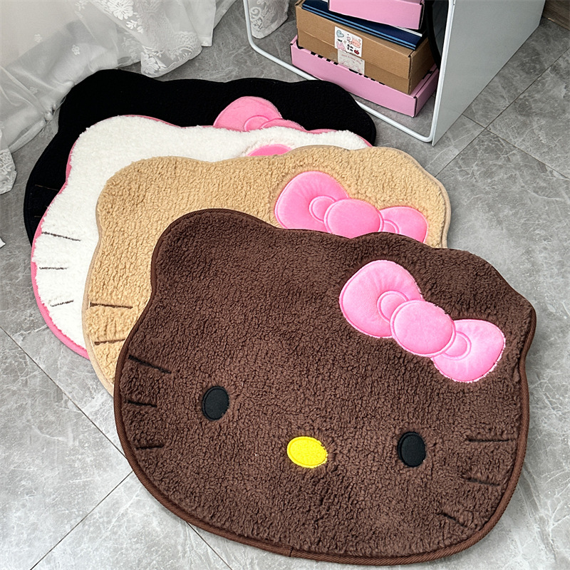 アニメハローキティぬいぐるみラグソフトドアマットマットカーペ - Home Bathroom Mats のレビューと価格