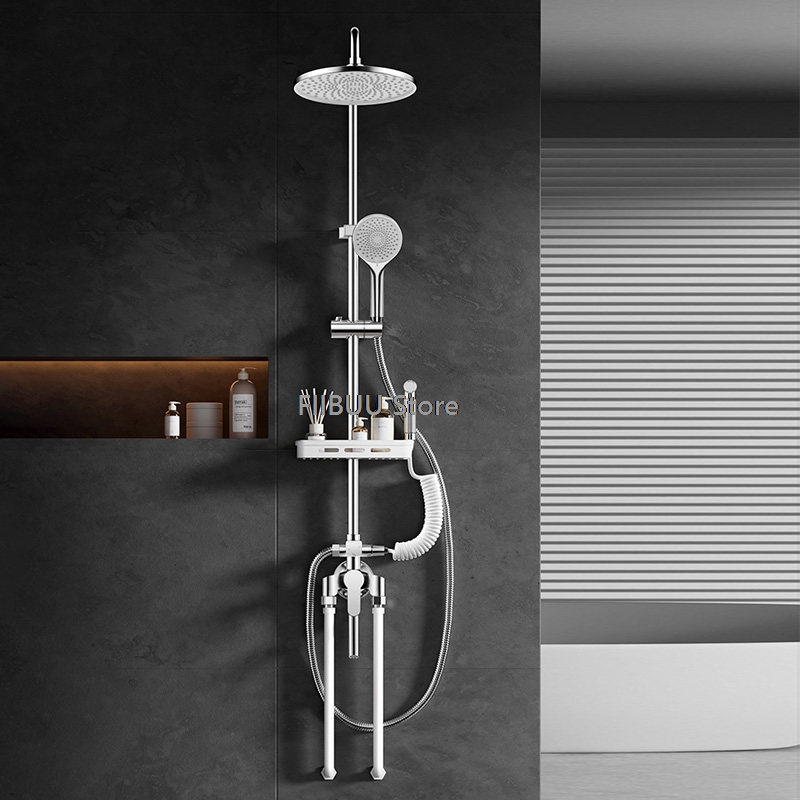 高圧シャワーシステム 調節可能なシャワーセット レインバスル - Shower Head Rain のレビューと価格