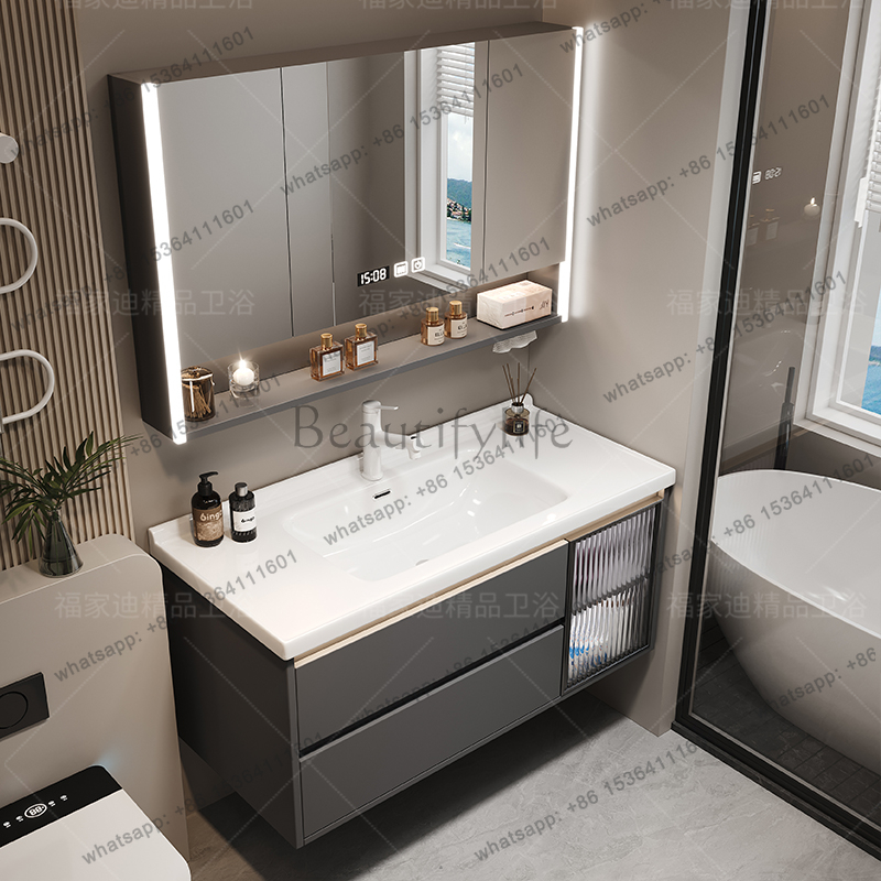 X4 モダンで豪華なバスルームキャビネットオーガナイザー収納 - Home Bathroom Vanity Combo のレビューと価格