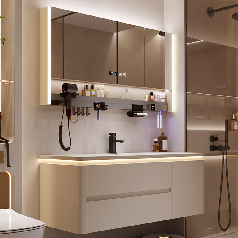 モダンなシンプルなバスルームキャビネット洗面台ヴィンテージ化 - Home Bathroom Vanity Combo のレビューと価格