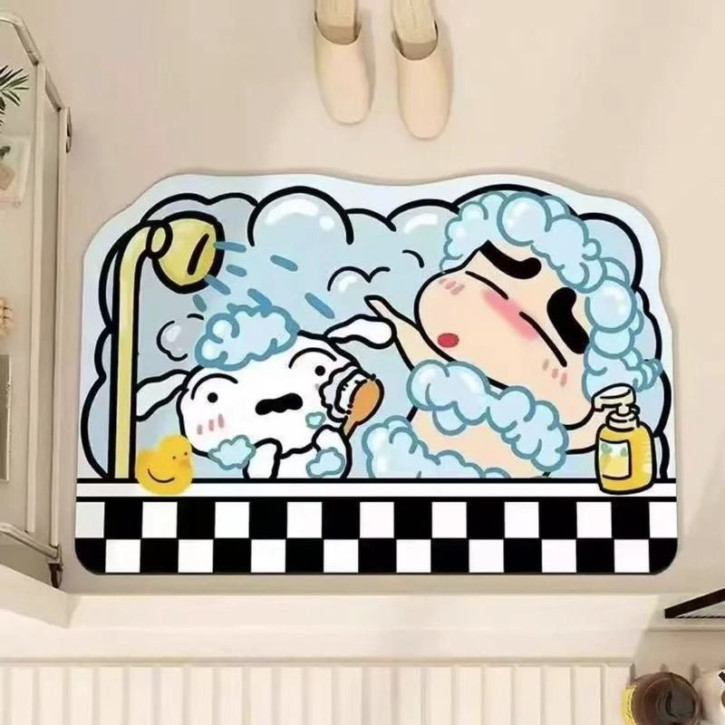 シャワールーム吸水マット速乾性ファッショナブルなホームギフト - Home Bathroom Mats のレビューと価格