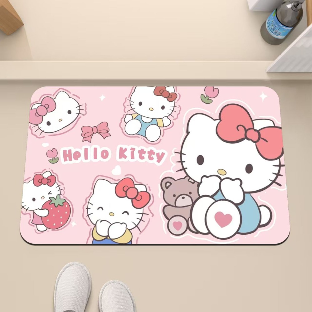 ハローキティ滑り止め吸水速乾バスマット（トイレ入口＆シャワー - Home Bathroom Mats のレビューと価格