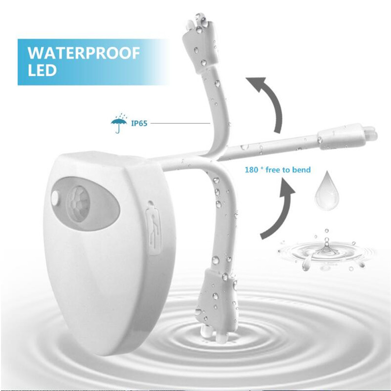 Usb充電式トイレモーションセンサーライト16色を変更するセ - Home Bathroom Colors のレビューと価格