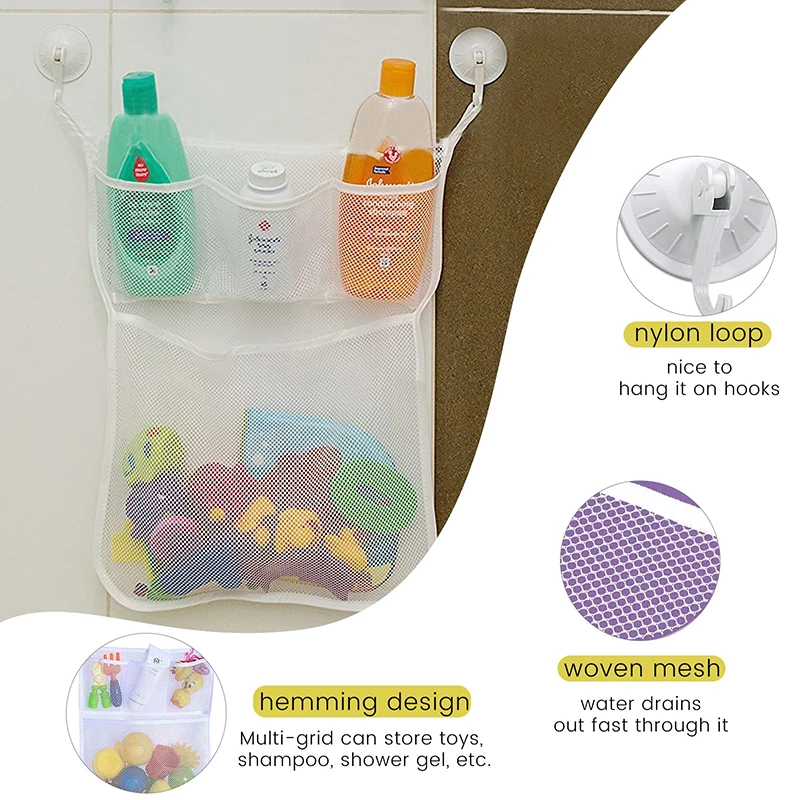 ベビーシャワーバスおもちゃ ホワイト ベビーキッズおもちゃ収 - Home Bathroom Organizer のレビューと価格
