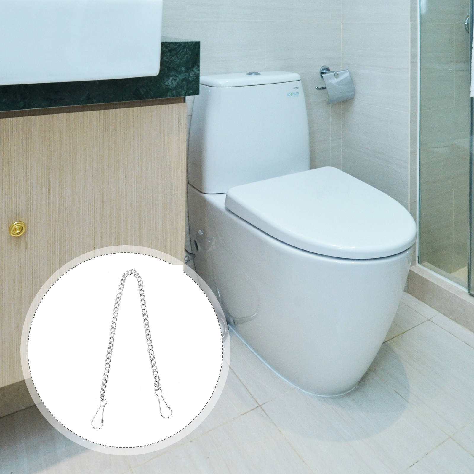 6個入り高互換性ステンレス製トイレフラッシュハンドルチェーン - Home Bathroom Repair のレビューと価格