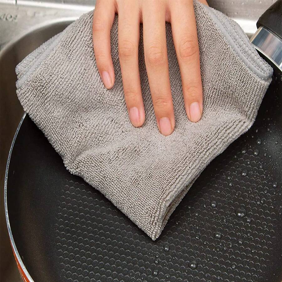 HYER KITCHEN グレークリーニングクロスセット、超 - Home Bathroom Supplies のレビューと価格