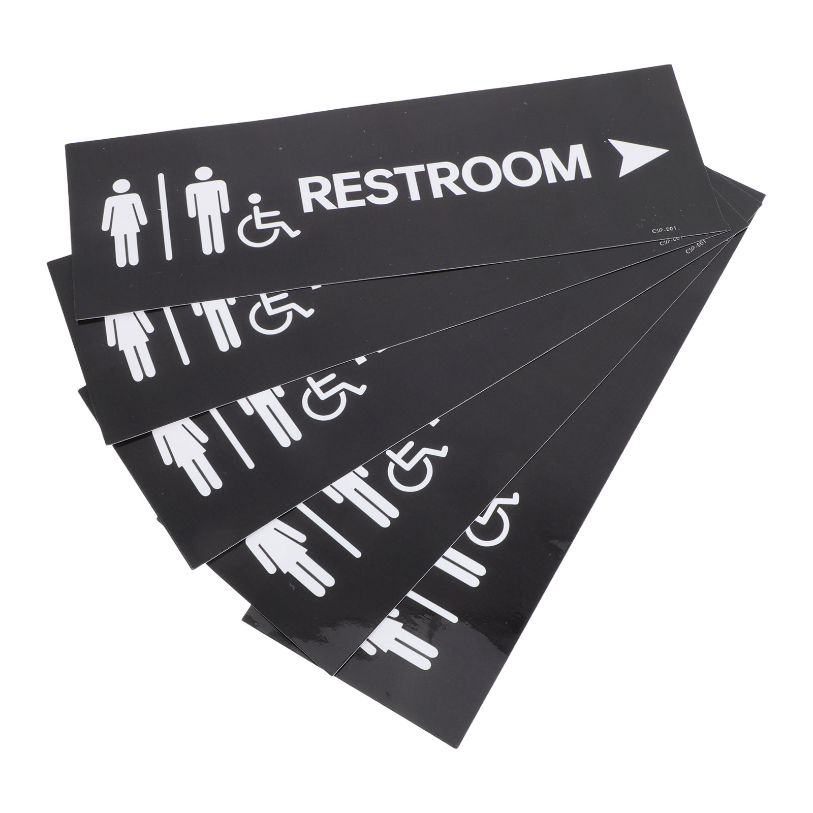 5 個の自己粘着バスルームドアサインステッカートイレサイン防 - Home Bathroom Toilet のレビューと価格